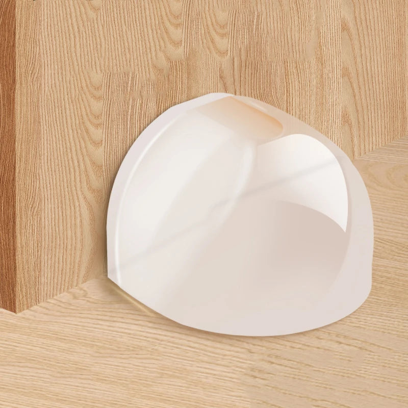 Transparent Silicone Door Stopper – No-Drill Wall Protector Door Stopper Babs