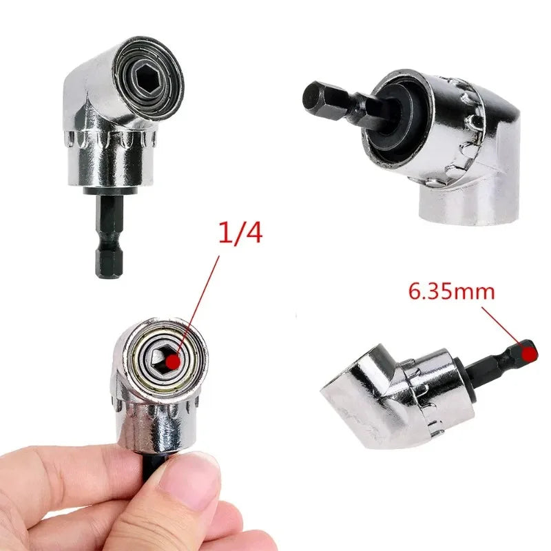 90° Angle Driver Bit Adapter | 1/4" Hex Shank Corner Screwdriver Angle Driver Adapter Babs