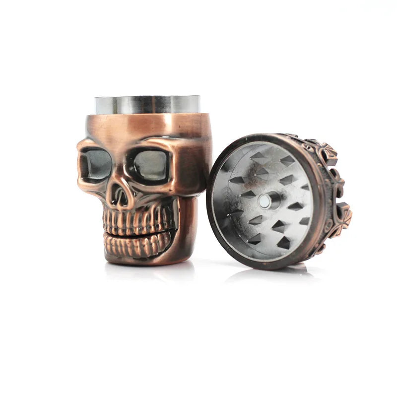 3-Layer Skull Herb & Spice Grinder – Eco-Friendly Plastic Herb Spice Grinder Babs