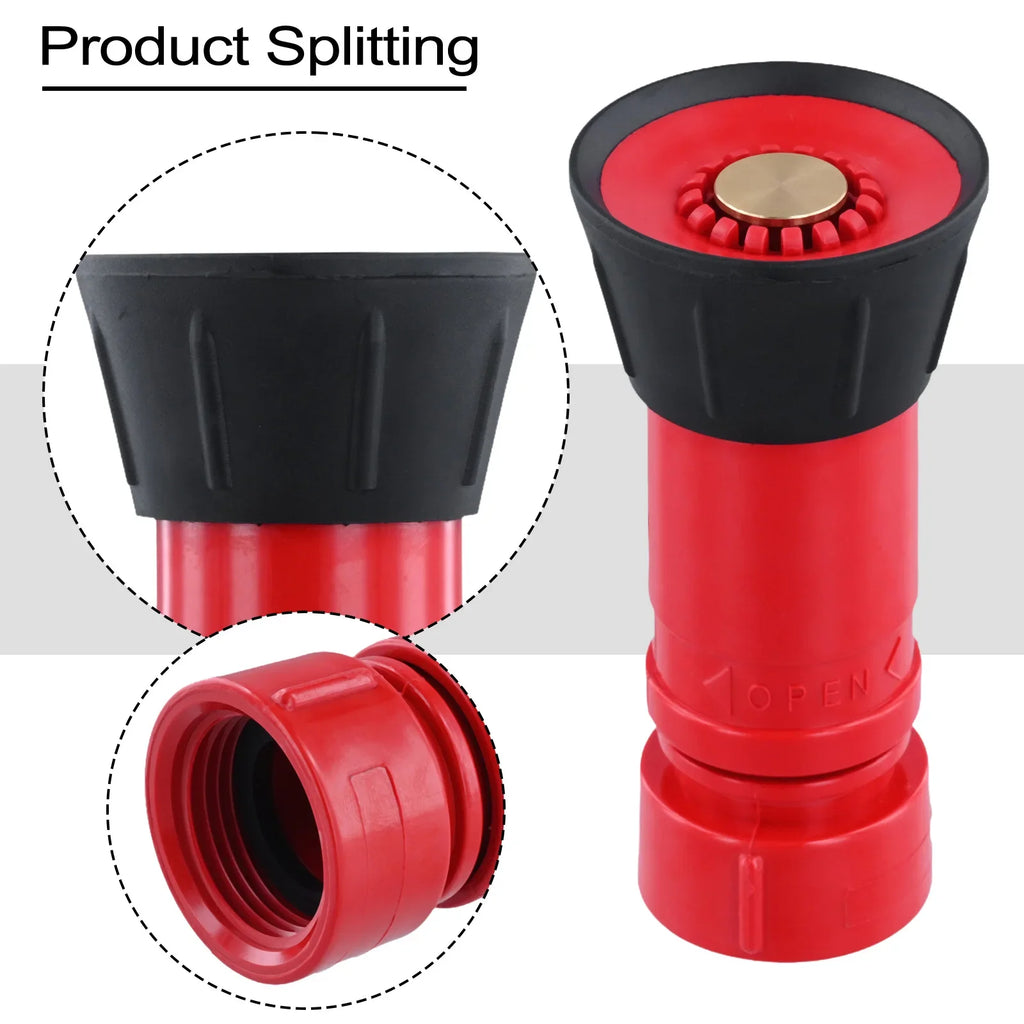 1-Inch Heavy Duty Fire Hose Nozzle – High Pressure Spray Irrigation Garden Hose Nozzle Babs