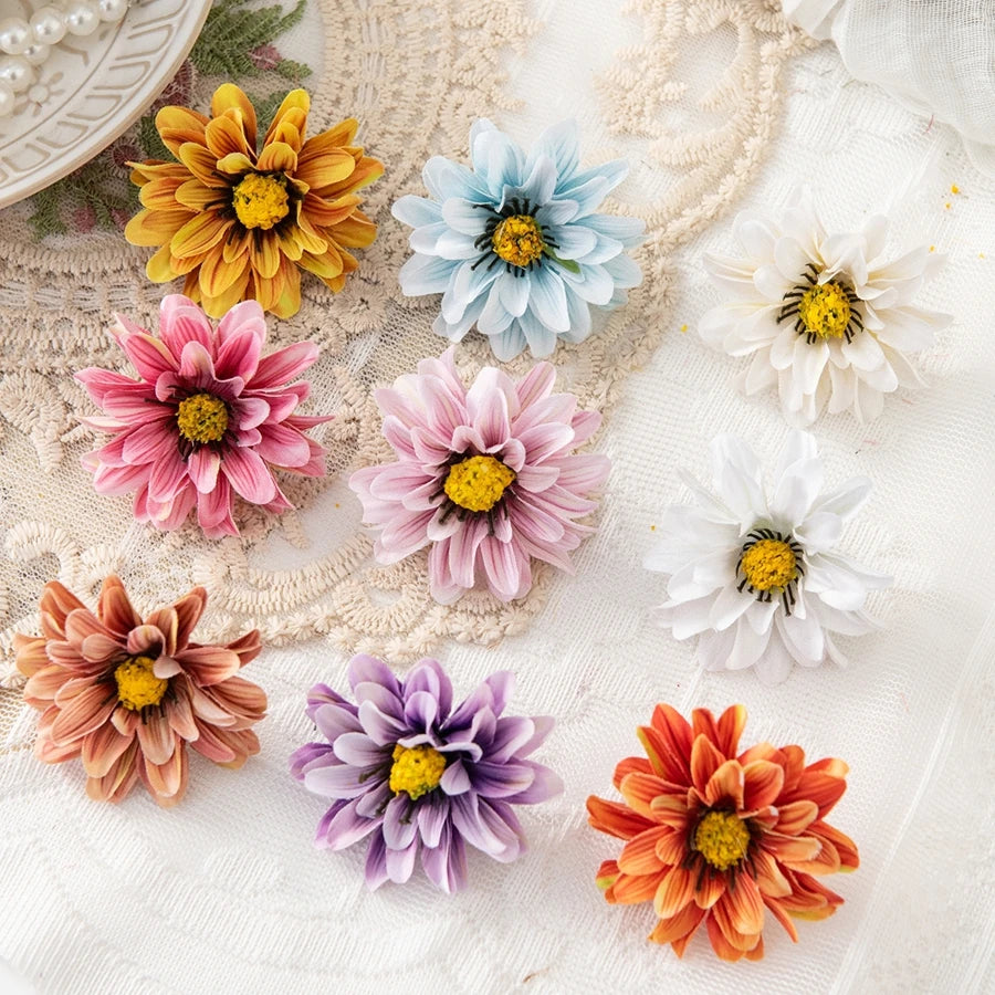 Small Daisy Artificial Silk Flowers 10/20 Pcs – Wedding & Home Decor Artificial Silk Flowers Babs