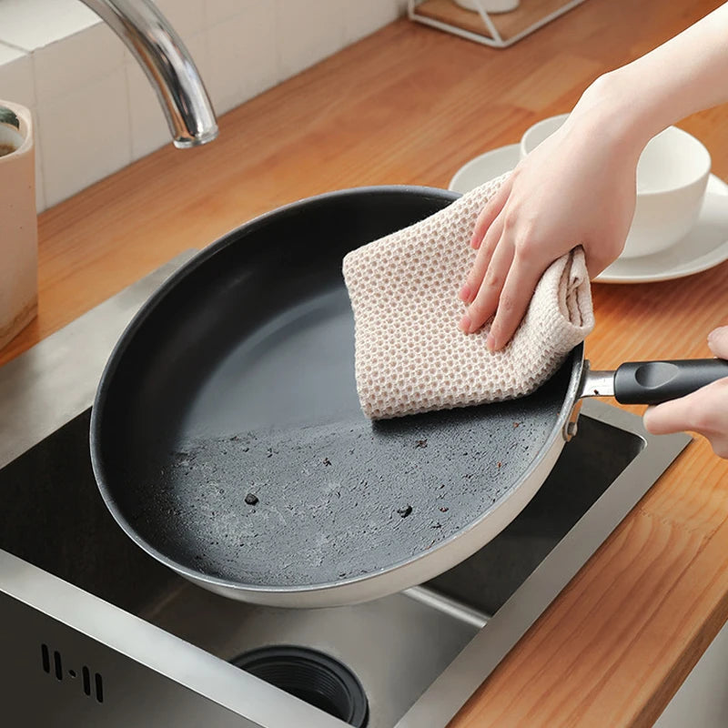 100% Cotton Waffle Weave Dish Cloths – Soft & Absorbent Pack Kitchen Dish Cloths Babs