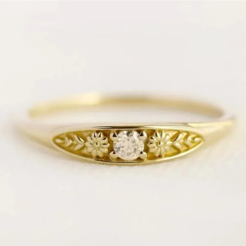 Flower Shape Zircon Fashion Ring for Women | Cute & Stylish Fashion Ring Babs 1pc 10