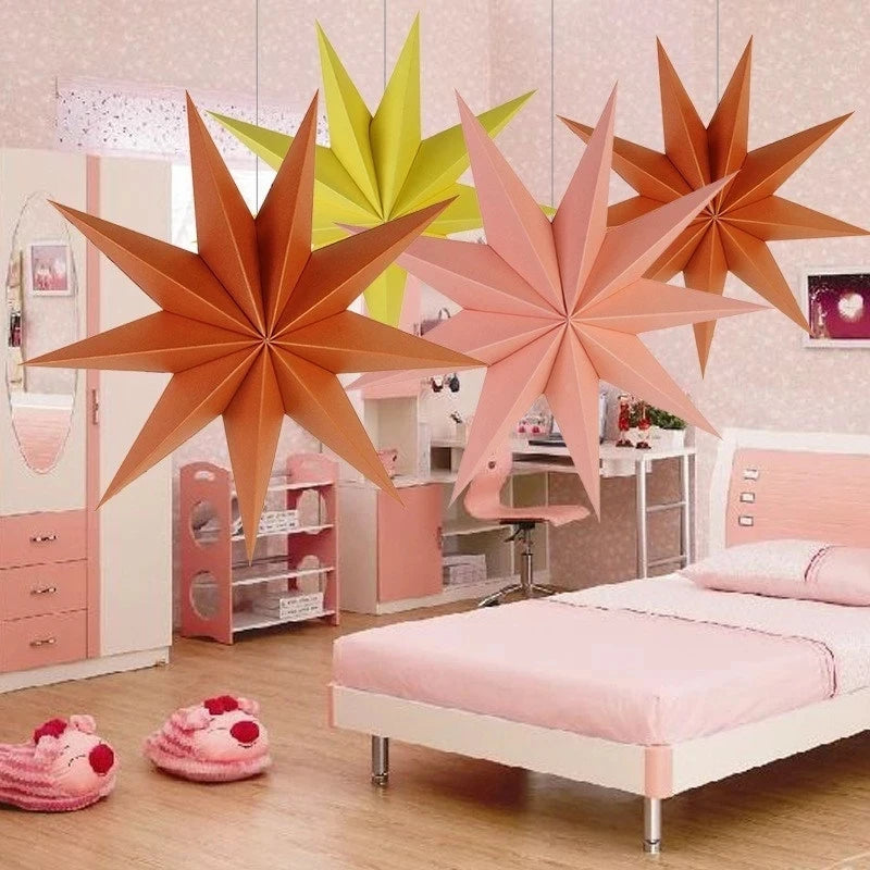 30cm Hanging Paper Stars & Flowers – DIY Party Decorations Paper Party Decorations Babs