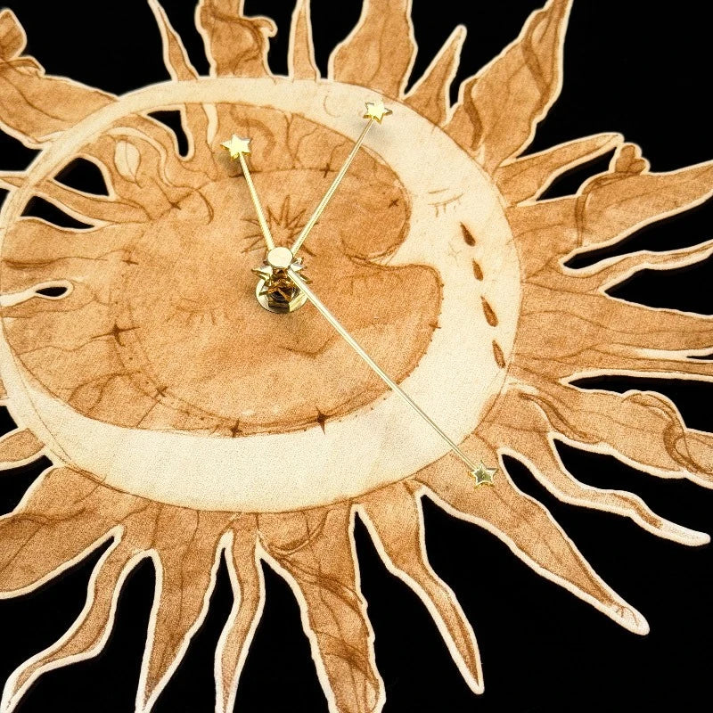 Wooden Wall Clock Silent Quartz – Minimalist Home Decor Decorative Wall Clock Babs