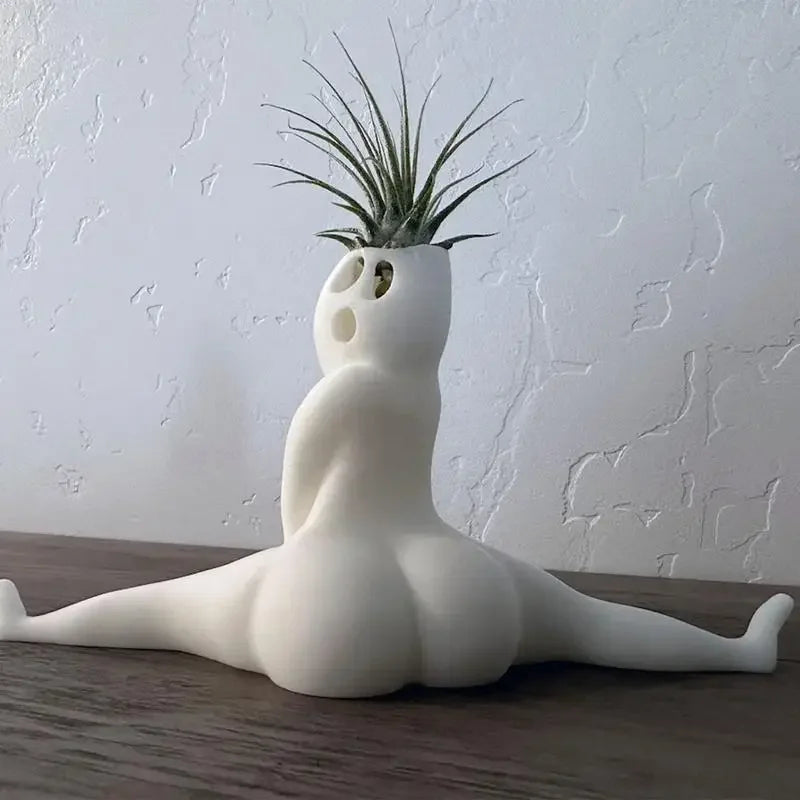 Big Booty Ghost Planter – Funny Succulent & Air Plant Pot Novelty Planter Pot Babs