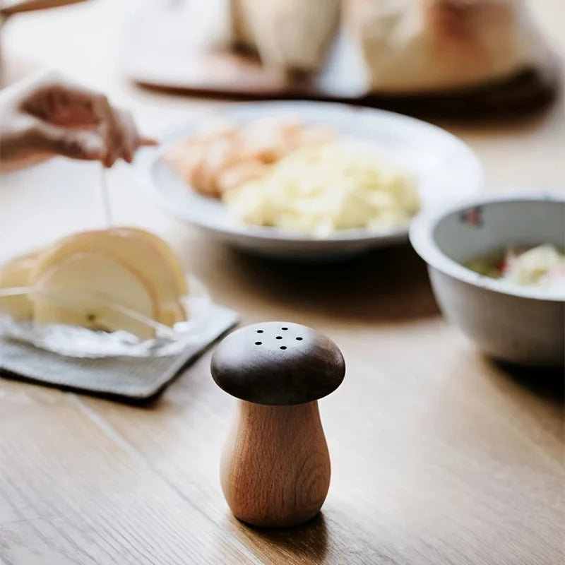 Black Walnut Mushroom Toothpick Dispenser & Holder Box Toothpick Dispenser Babs