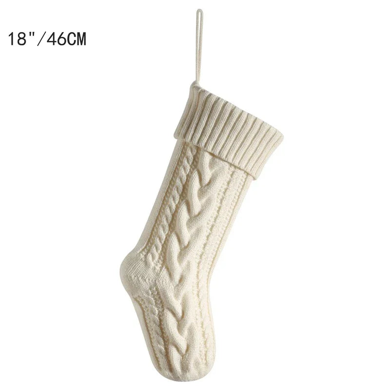 Large Cable Knit Christmas Stockings for Kids & Family Christmas Stocking Babs A C