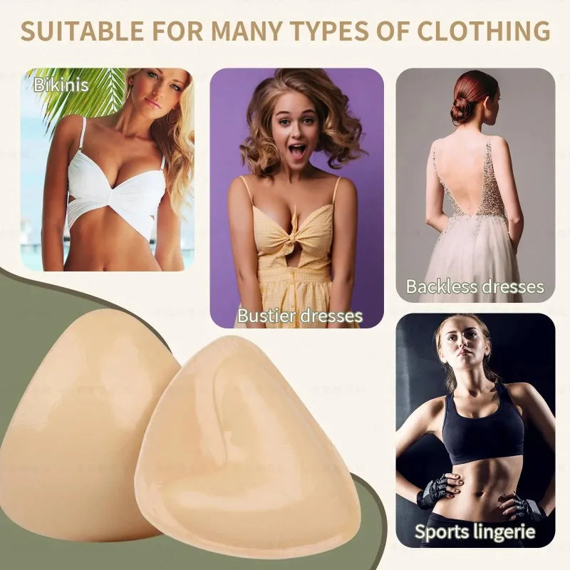 Double-Sided Adhesive Bra Inserts Push Up Sponge Pads Bra Inserts & Pads Babs