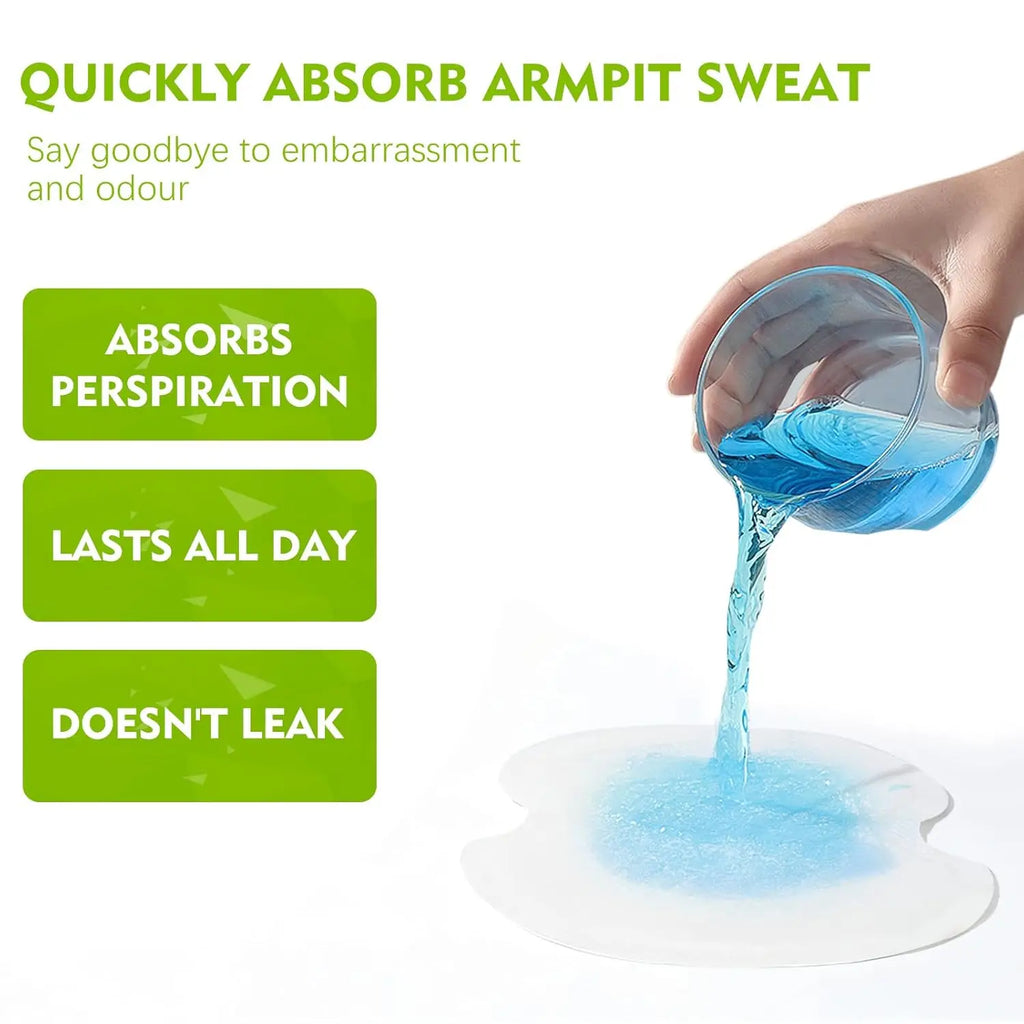Disposable Underarm Sweat Pads – Unisex Cotton Armpit Shields Underarm Sweat Pads Babs