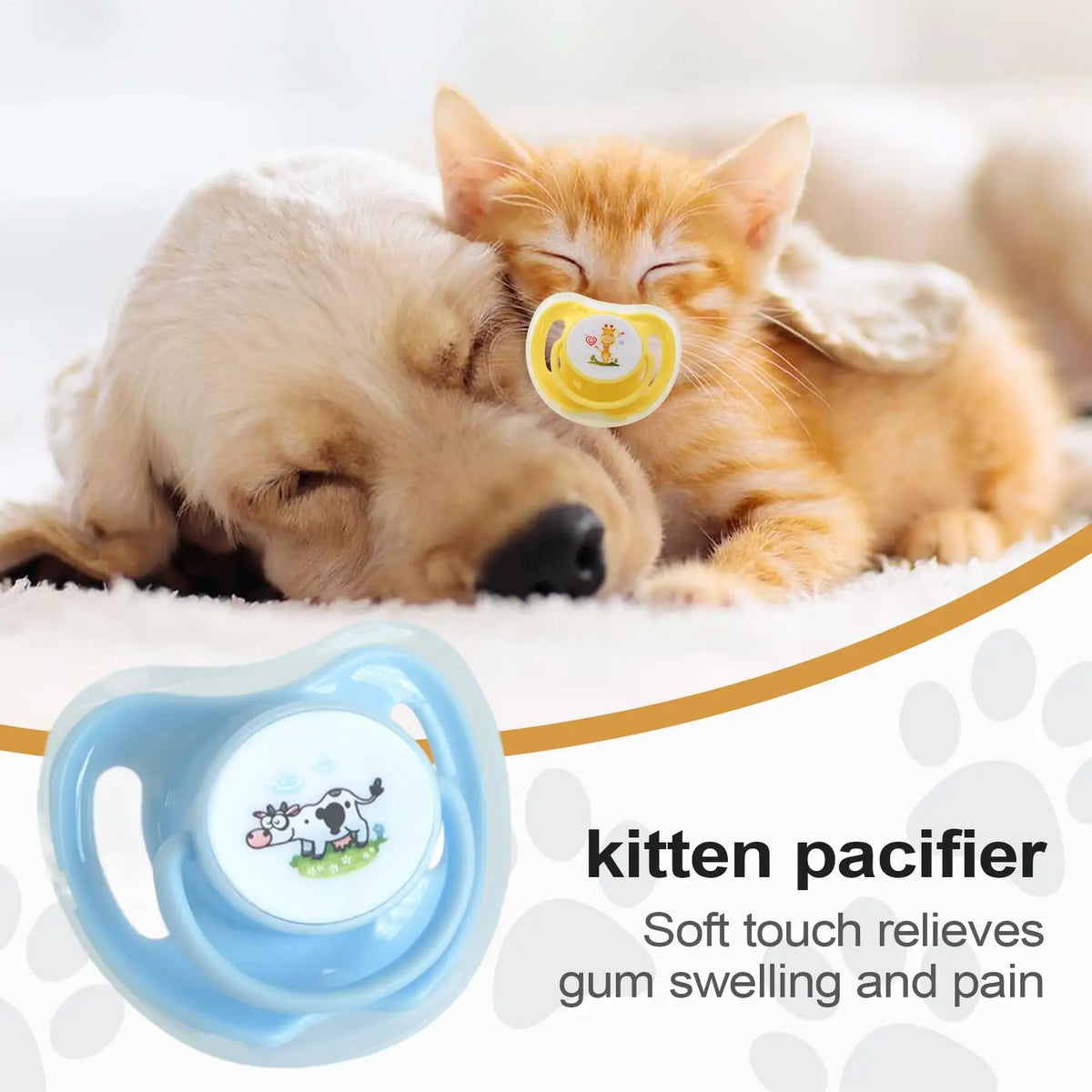 4-Pack Butterfly Silicone Pet Pacifiers for Kittens & Puppies Pet Chew Toy Babs