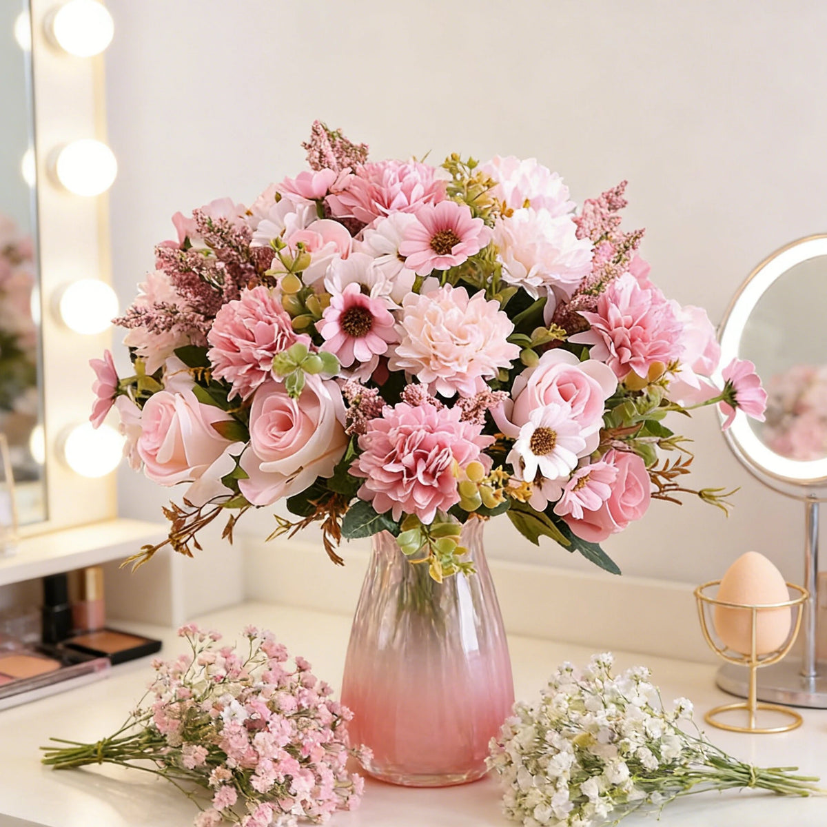 Artificial Silk Rose Bouquet – Wedding & Home Décor Artificial Flower Bouquet Babs