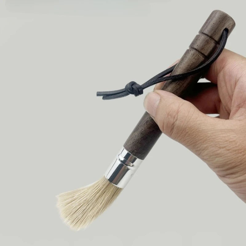 Wooden Handle Natural Bristle Coffee Cleaning Brush Coffee Cleaning Brush Babs