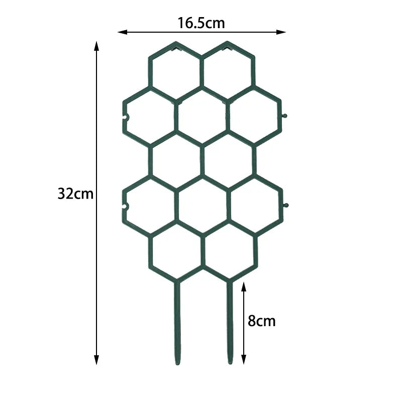 Honeycomb Plant Trellis – Plastic Climbing Frame for Vines Plant Trellis Stake Babs