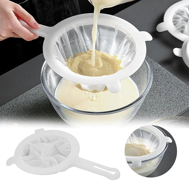 Ultra Fine Mesh Strainer 200 Mesh Nylon Food Sieve Spoon Fine Mesh Strainer Babs