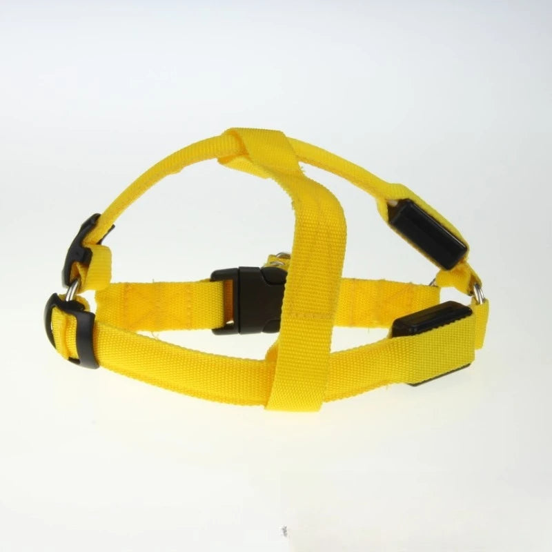 LED Light-Up Dog Leash Harness | USB Rechargeable Glow Walk LED Dog Leash Babs Light Yellow Rechargeable version 3