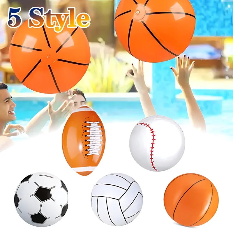 Inflatable Sports Balls Set – Beach, Pool & Party Toys for Kids Inflatable Sports Balls Babs