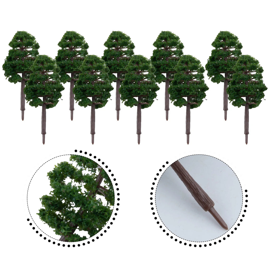 20Pcs 7CM Mini Model Trees – Train Layout & DIY Scenery Model Scenery Trees Babs