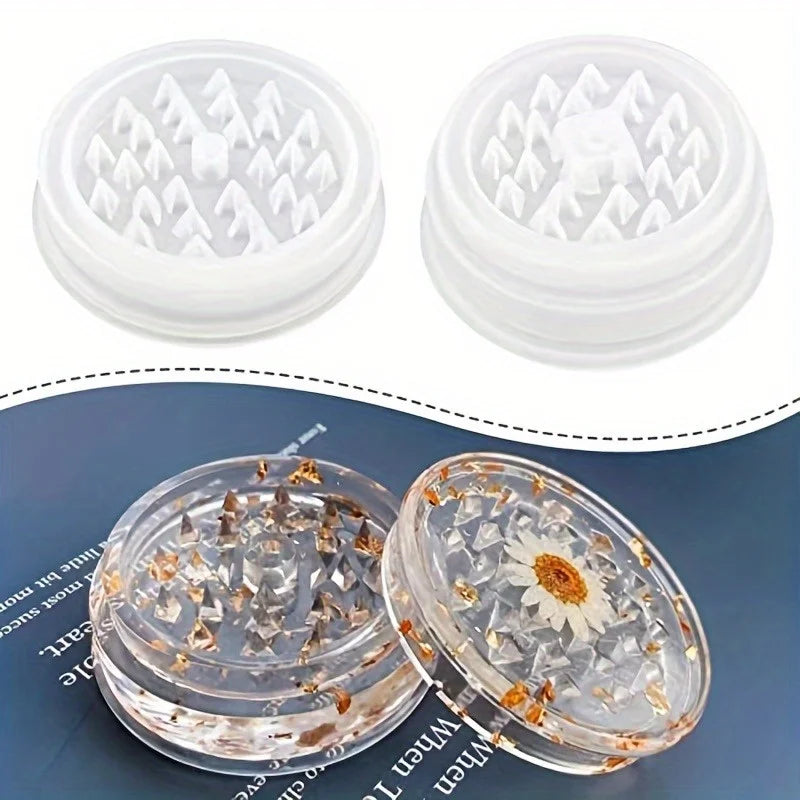 Herb Grinder Leaf Silicone Mold – DIY Epoxy Resin Craft Tool Resin Craft Mold Babs