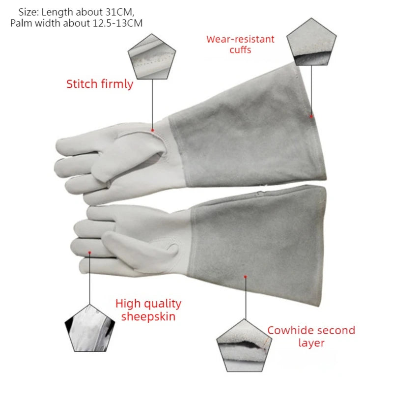 Thorn Proof Leather Gardening Gloves – Waterproof, Elbow Length Gardening Gloves Babs