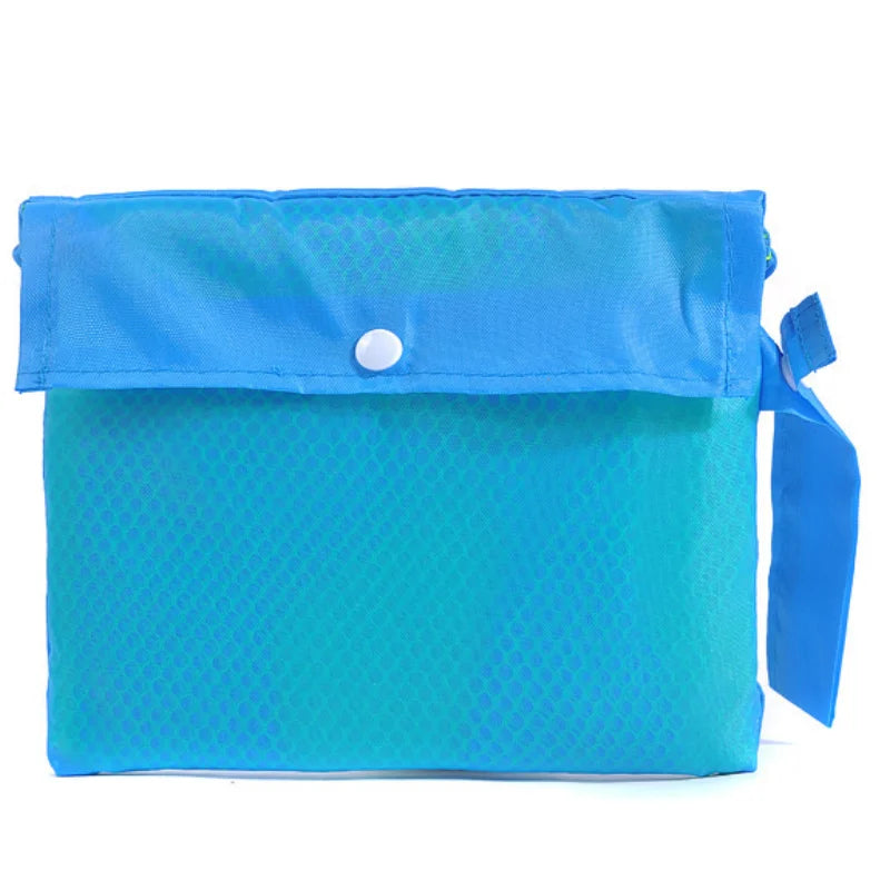 10-Pack Mesh Beach Bags – Foldable Kids Storage Backpacks Mesh Beach Bag Set Babs