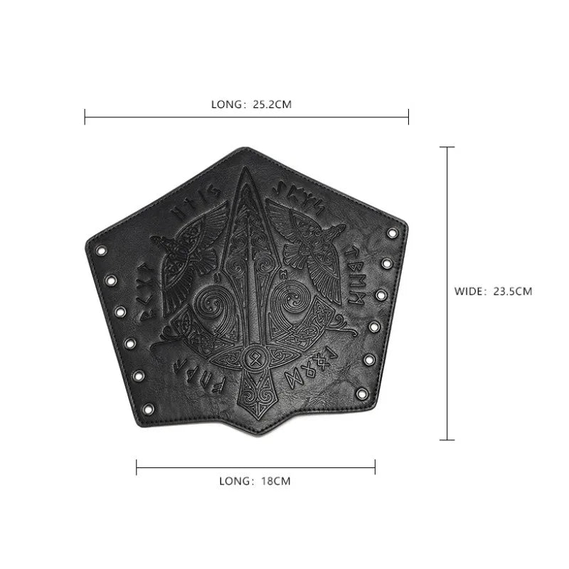 Medieval Embossed PU Leather Arm Bracers – Knight Cosplay Wrist Guard Cosplay Arm Bracer Babs