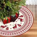 Christmas Tree Skirt Snowman Reindeer Snowflake 90/120cm Christmas Tree Skirt Babs E 90cm