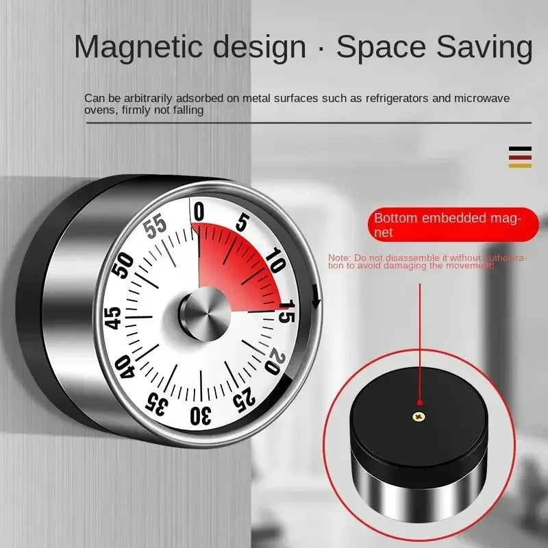Mechanical Countdown Timer – 60 Min Kitchen & Classroom Mechanical Kitchen Timer Babs