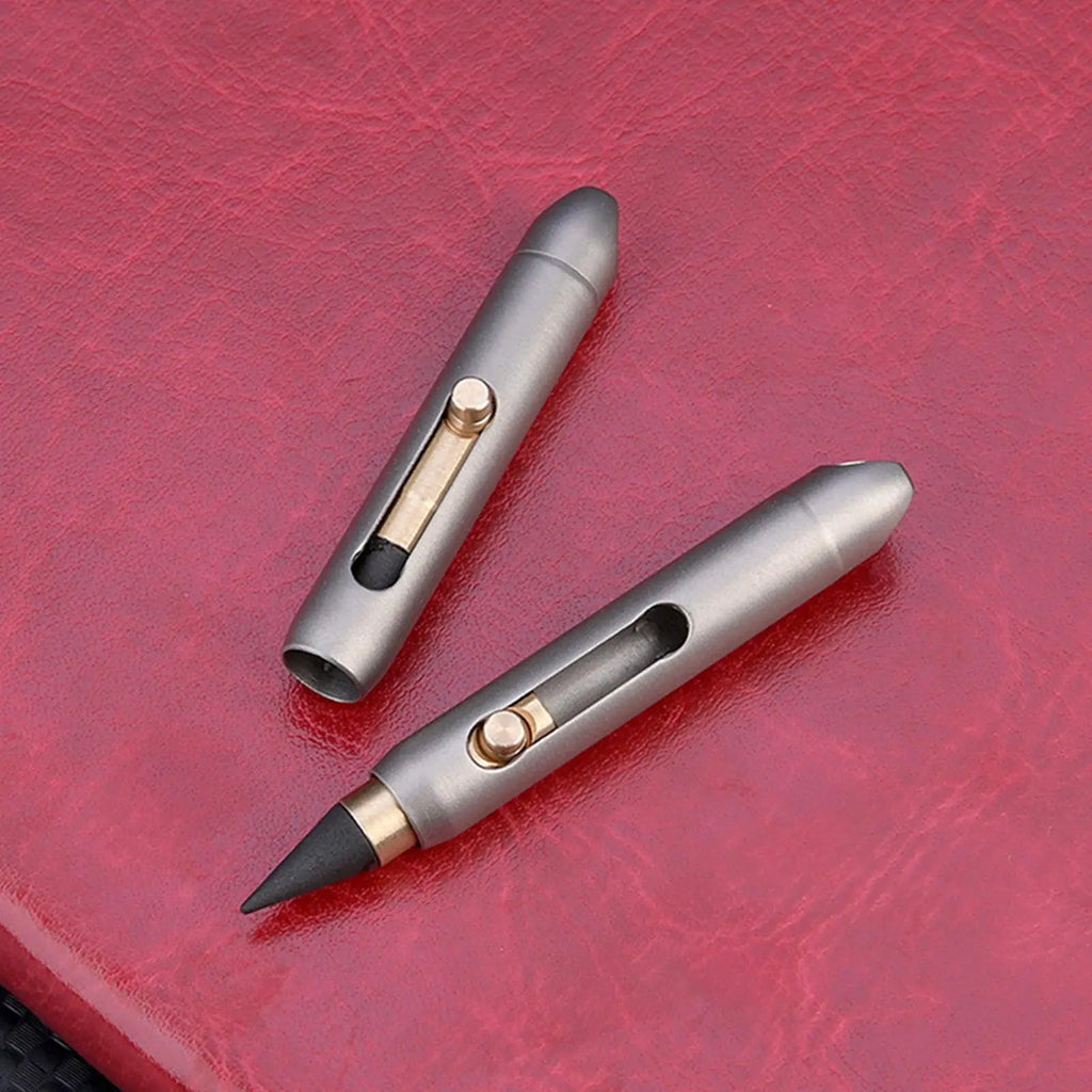 Titanium Inkless Infinity Pencil – Eternal Pocket Pen & Keychain Inkless Infinity Pencil Babs