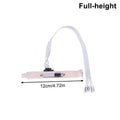 External PC Power & Reset Button Extension Cable – PCI Baffle PC Case Accessory Babs Full heigh white