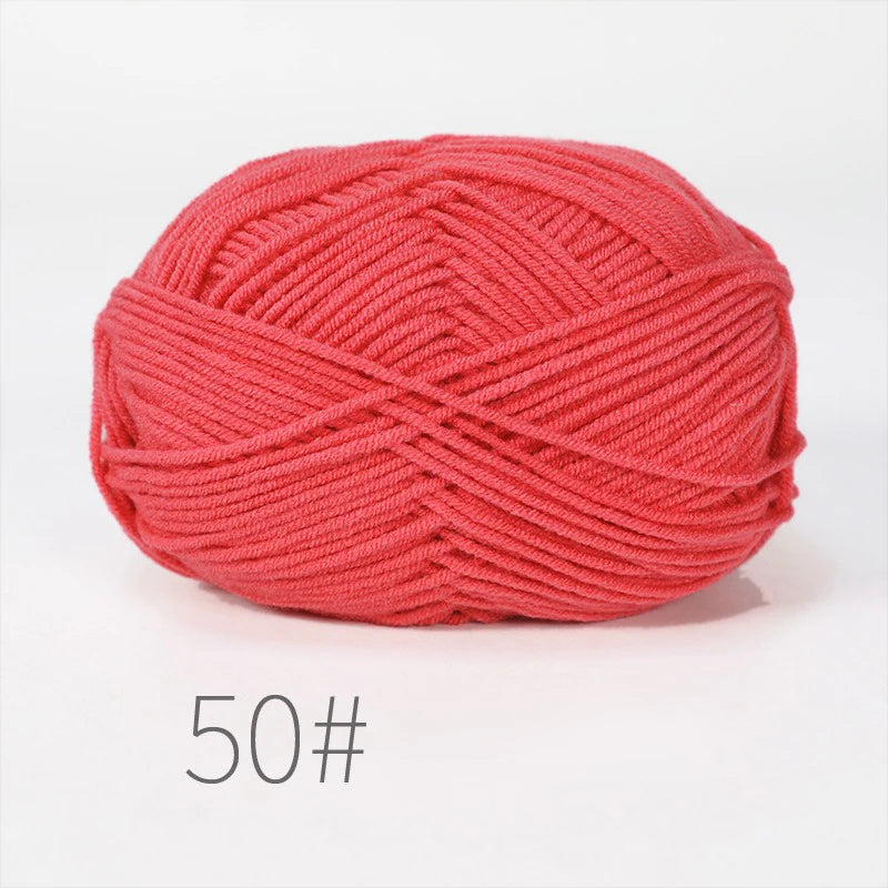 10 Balls 500g Soft Milk Cotton Yarn for Knitting & Crochet