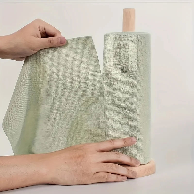 60-Piece Microfiber Disposable Cleaning Cloths – 3 Rolls, Double-Sided Disposable Cleaning Cloths Babs