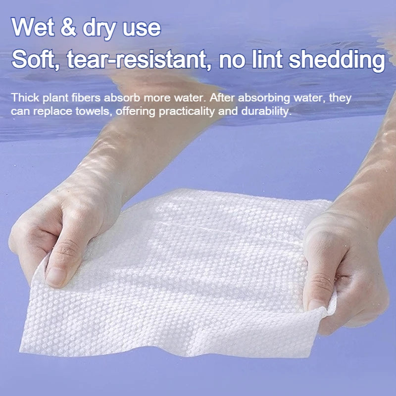 Disposable Facial Towels – Soft 100% Cotton, Additive-Free Disposable Facial Towels Babs