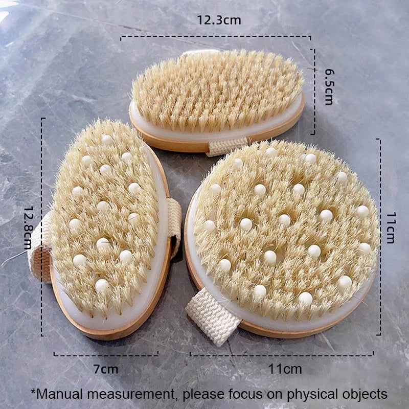 Handheld Back Scrubber Brush – Body Exfoliating & Massage Body Exfoliating Brush Babs