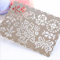 Lace Hollow-Out Drawing Template Ruler – Zinc Alloy Stencil Drawing Stencil Ruler Babs 1pc