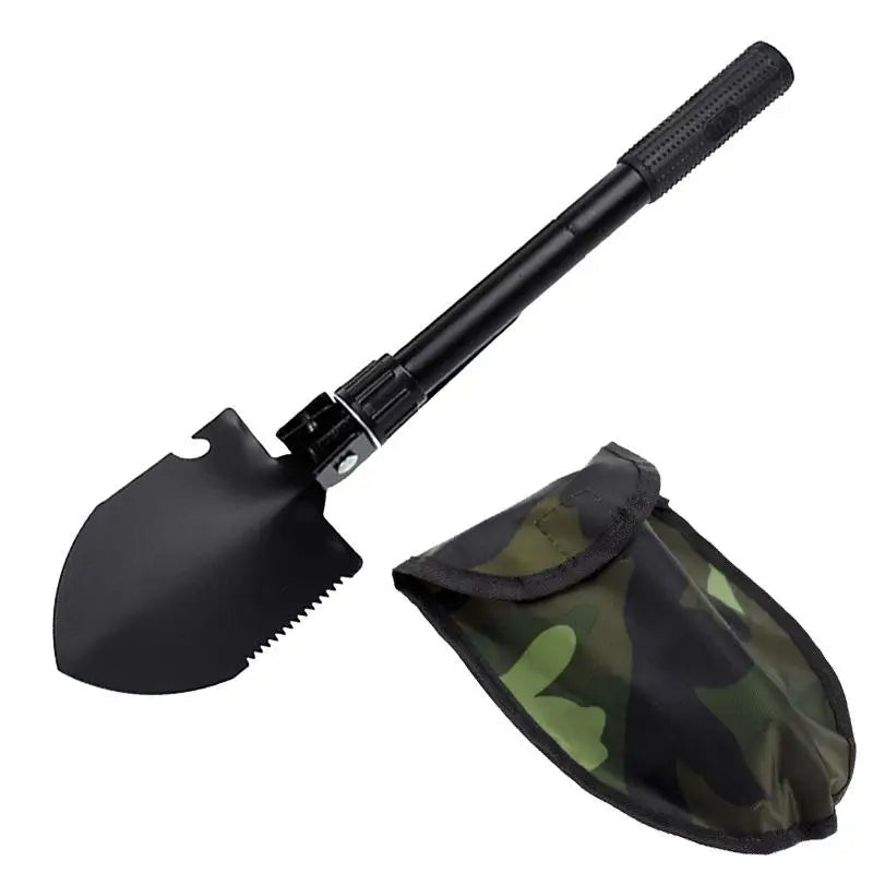 Outdoor Folding Shovel – Multi-Function Camping Survival Tool Folding Camp Shovel Babs