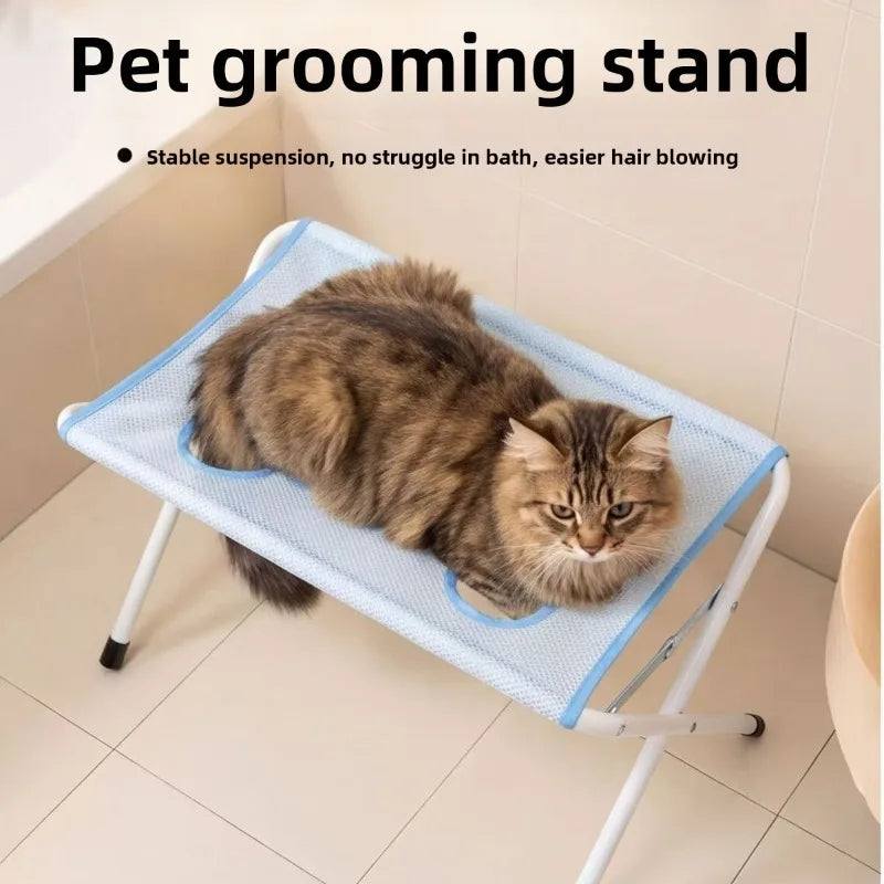 Foldable Pet Bathing Stand for Cats & Dogs | Grooming Holder Pet Grooming Stand Babs