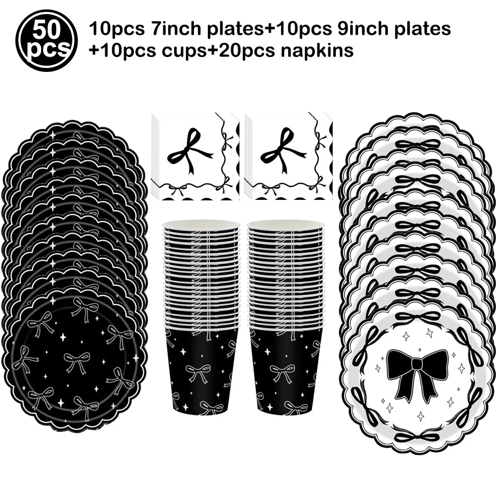32" Black Bow Number Balloon Kit – Party & Wedding Décor Party Balloon Kit Babs Cream As pictures show