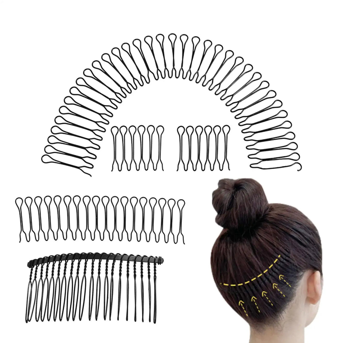 Invisible Hair Finishing Fixer Comb – Women's Styling Hairpin Hair Styling Comb Babs