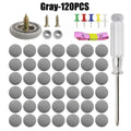 Car Headliner Repair Buckle & Fabric Rivet Screw Set 20–120 Pc Headliner Repair Kit Babs Gray-120PCS