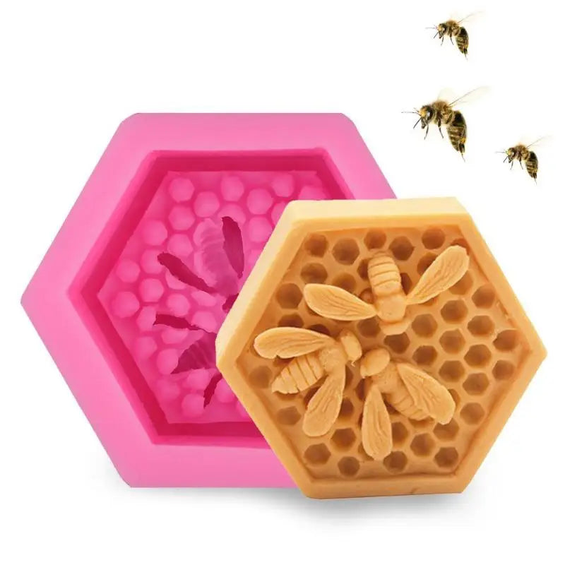 3D Bee Honeycomb Silicone Mold – Fondant, Soap & Chocolate Silicone Baking Mold Babs