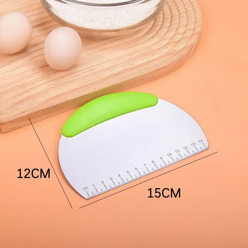 Stainless Steel Dough Scraper & Pastry Cutter | Baking Tool Pastry Scraper Cutter Babs