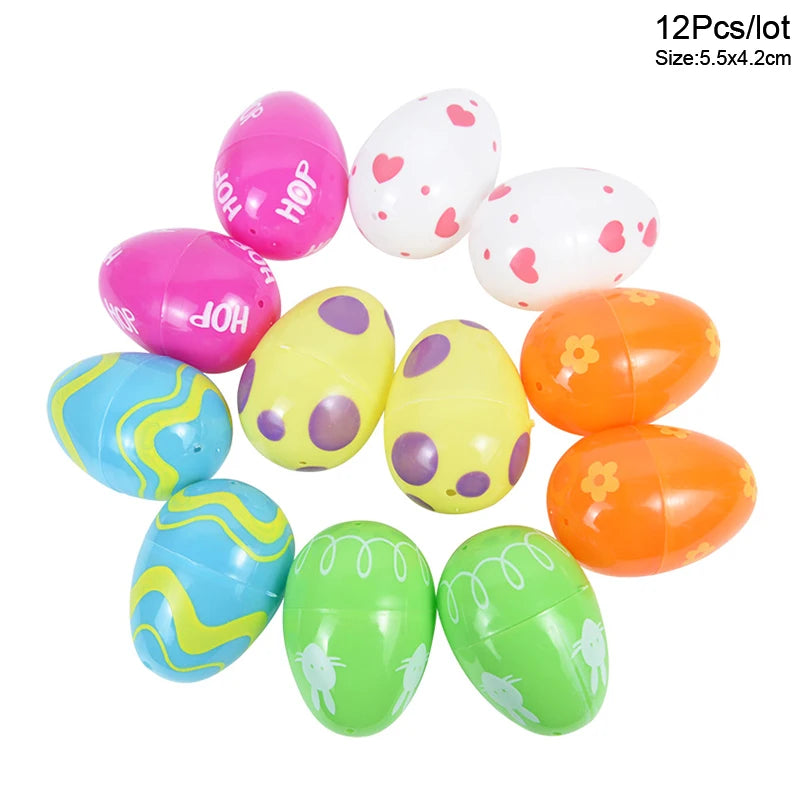 Fillable Easter Eggs 12/24 Pcs – Plastic Party Gift Boxes Fillable Easter Eggs Babs 12pcs B