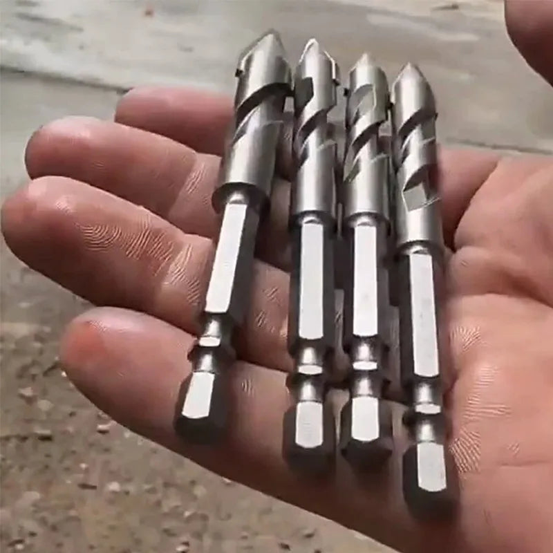 3-Piece Triangle Drill Bit Set – 6mm, 8mm & 10mm | Glass, Tile Drill Bit Set Babs