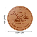 Copper Bird Bath Purifier Disk – Triple-Point Garden Accent Bird Bath Disk Babs 1pcs
