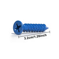 Blue Flat Head Concrete Screws – Phillips Masonry Anchor Screws Masonry Screw Anchors Babs Blue 500pcs