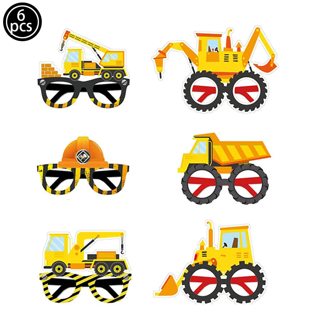 Construction Cake Toppers – Dump Truck & Excavator Party Decor Cake Toppers Babs Chocolate
