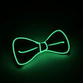 LED Light-Up Suspenders & Bow Tie Glow Party Set LED Party Accessories Babs (11)-Green