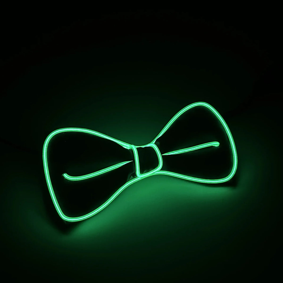 LED Light-Up Suspenders & Bow Tie Glow Party Set LED Party Accessories Babs (11)-Green