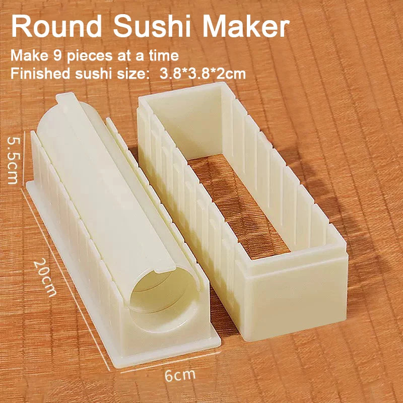 Sushi Maker Mold Set – Round, Square & Heart Onigiri Molds Sushi Mold Set Babs
